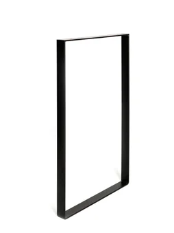 Pied Pour Meubles, Tables Et Bars Rectangle Rei À Visser Acier Mat Noir