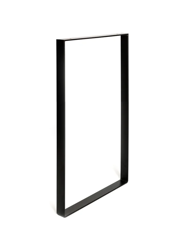 Pied Pour Meubles, Tables Et Bars Rectangle Rei À Visser Acier Mat Noir