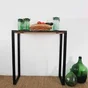 Pied Pour Meubles, Tables Et Bars Rectangle Rei À Visser Acier Mat Noir