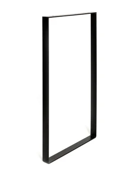 Pied Pour Meubles, Tables Et Bars Rectangle Rei À Visser Acier Mat Noir