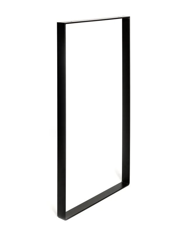 Pied Pour Meubles, Tables Et Bars Rectangle Rei À Visser Acier Mat Noir
