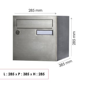 Boîte Aux Lettres Normalisée La Poste 1 Porte Extérieur Renz Rivage Inox