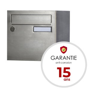 Boîte Aux Lettres Normalisée La Poste 1 Porte Extérieur Renz Rivage Inox