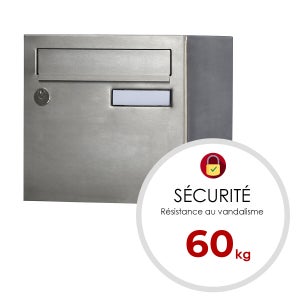 Boîte Aux Lettres Normalisée La Poste 1 Porte Extérieur Renz Rivage Inox