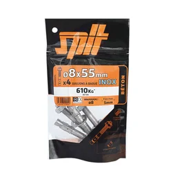 Lot De 4 Goujons À Bague Inox Spit, Diam.8 X L.55 Mm