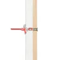 Lot De 4 Chevilles Et Gonds Couleur Red Head, Diam.6 Mm X L.37 Mm