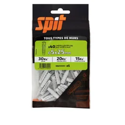 Lot De 40 Chevilles Spit, Diam.5 Mm X L.25 Mm
