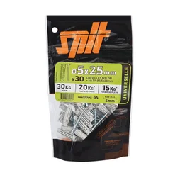 Lot De 30 Cheville Et Vis Spit, Diam.5 Mm X L.25 Mm