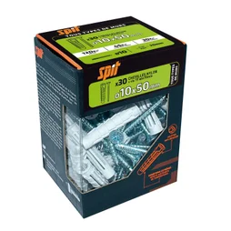 Lot De 30 Chevilles Et Vis Spit, Diam.10 Mm X L.50 Mm
