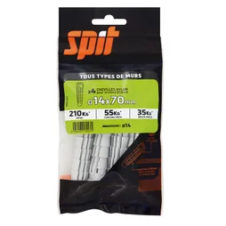 Lot De 4 Chevilles Spit, Diam.14 Mm X L.70 Mm