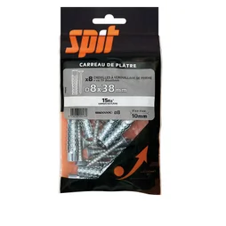 Lot De 8 Chevilles Et Vis À Visser Spit, Diam.8 X L.38 Mm