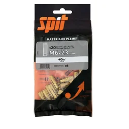 Lot De 20 Chevilles Laiton Spit, Diam.6 X L.23 Mm