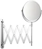 Miroir grossissant x 3 rond, H.15 x l.15 x P.0.5 cm, Extensible, chromé