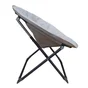 Fauteuil de jardin Moon en acier beige