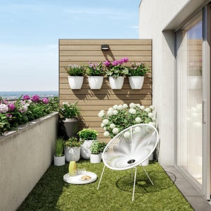 Fauteuil de jardin Acapulco en acier blanc