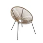 Fauteuil de jardin Acapulco en acier beige