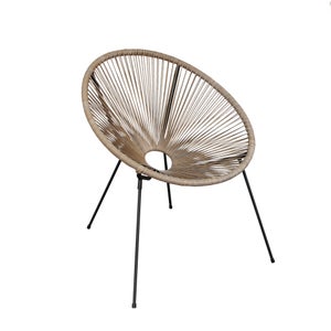 Fauteuil de jardin Acapulco en acier beige