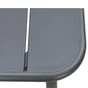 Table de jardin CAFE carrée en métal coloris gris anthracite – 2 personnes
