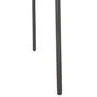 Table de jardin CAFE carrée en métal coloris gris anthracite – 2 personnes