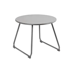 Table de jardin basse NATERIAL Timea rond naturel, 1 personnes