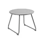 Table de jardin basse NATERIAL Timea rond naturel, 1 personnes