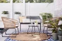 Table de jardin basse NATERIAL Timea rond naturel, 1 personnes