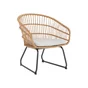 Lot de 2 fauteuils de jardin NATERIAL Timea en acier naturel