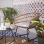Lot de 2 fauteuils de jardin NATERIAL Timea en acier naturel