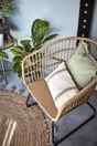 Lot de 2 fauteuils de jardin NATERIAL Timea en acier naturel