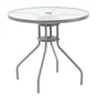 Table de jardin Bistro elia rond gris, 6 personnes
