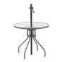 Table de jardin Bistro elia rond gris, 6 personnes