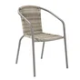 Chaise de jardin Elia en acier beige