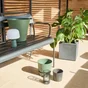 Banc de jardin Café en acier gris