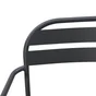 Banc de jardin Café en acier gris