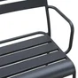 Banc de jardin Café en acier gris