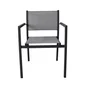 Fauteuil de jardin Repas en acier gris / argent