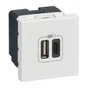 Prise Double Avec Usb C Et A, Legrand Mosaic, Blanc