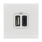 Prise Double Avec Usb C Et A, Legrand Mosaic, Blanc