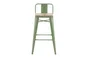 Tabouret Oxford à visser, vert clair, acacia