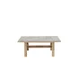 Table de jardin basse Soho rectangulaire gris / argent 8 personnes