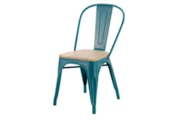 Chaise de jardin Oxford en acier bleu