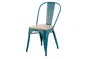 Chaise de jardin Oxford en acier bleu