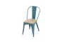 Chaise de jardin Oxford en acier bleu
