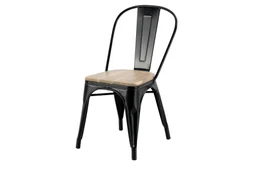 Chaise de jardin Oxford en acier noir
