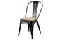 Chaise de jardin Oxford en acier noir
