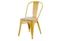 Chaise de jardin Oxford en acier jaune / doré