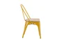 Chaise de jardin Oxford en acier jaune / doré