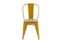 Chaise de jardin Oxford en acier jaune / doré