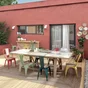 Chaise de jardin Oxford en acier jaune / doré