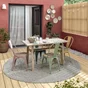 Chaise de jardin Oxford en acier vert
